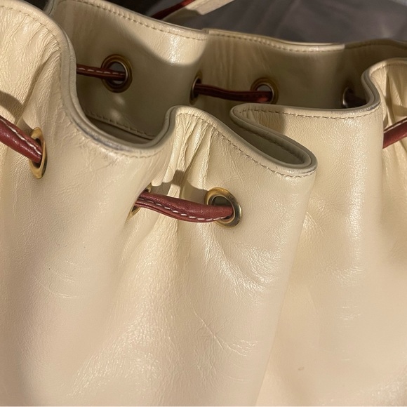 Giancarlo Macucci GM Bag Made in Italy Ivory & Brown Bag - Picture 12 of 16